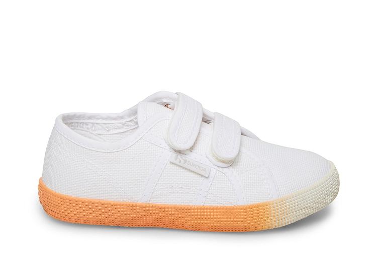 Superga 2750 Cotbumperstrapgradientj White Melon - Kids Superga Shoes